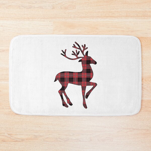 Item preview, Red and Black Plaid Tartan Deer designed and sold by Gsallicat.