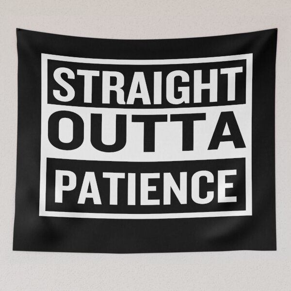 Item preview, STRAIGHT OUTTA PATIENCE~FUNNY MEDICAL LABORATORY SCIENTIST LAB TECH designed and sold by Hippiesole.