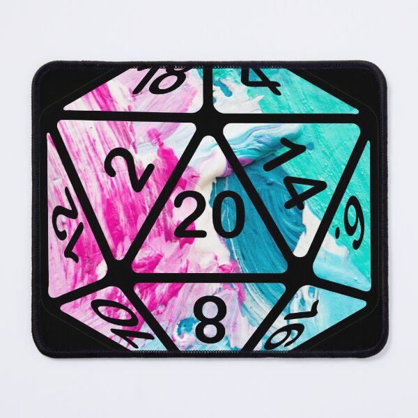 Item preview, Painted Drip Pop Art AD&D Critical Hit d20 Polyhedral Dice Design designed and sold by Candlewood Museum & Gift Shoppe.