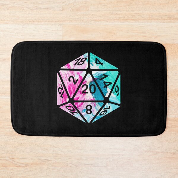 Item preview, Painted Drip Pop Art AD&D Critical Hit d20 Polyhedral Dice Design designed and sold by Candlewood Museum & Gift Shoppe.