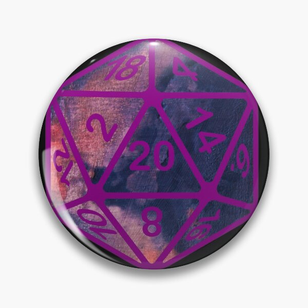 Item preview, Painted Pop Art AD&D Critical Hit d20 Polyhedral Dice Design designed and sold by Candlewood Museum & Gift Shoppe.