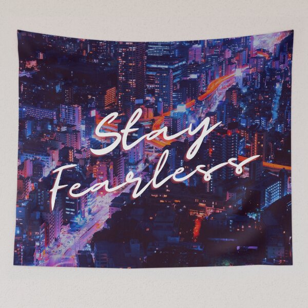Item preview, Stay Fearless Cityscape designed and sold by Sus-Snail-Co.
