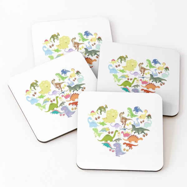 Item preview, Dinosaurs Pattern In A Heart Shape - Dinosaur  designed and sold by AsmArt-co.