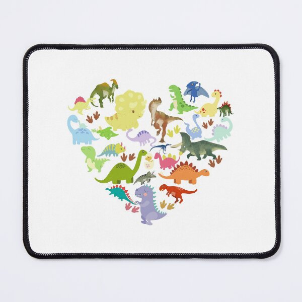 Item preview, Dinosaurs Pattern In A Heart Shape - Dinosaur  designed and sold by AsmArt-co.