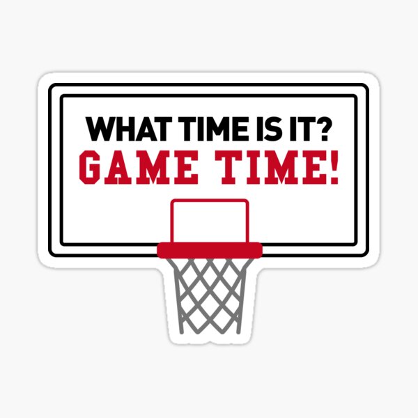 "What Time Is It? Game Time!" Sticker for Sale by FilipeFerreira Redbubble