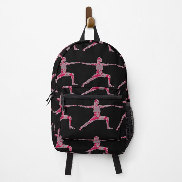 Item preview, Yogini Outline Red Pink Yoga Pose designed and sold by danceink.