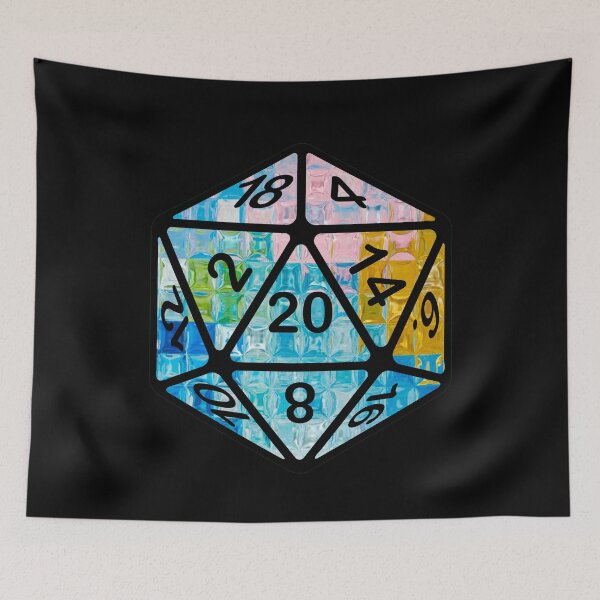 Item preview, Painted Pop Art AD&D Critical Hit d20 Polyhedral Dice Design designed and sold by Candlewood Museum & Gift Shoppe.