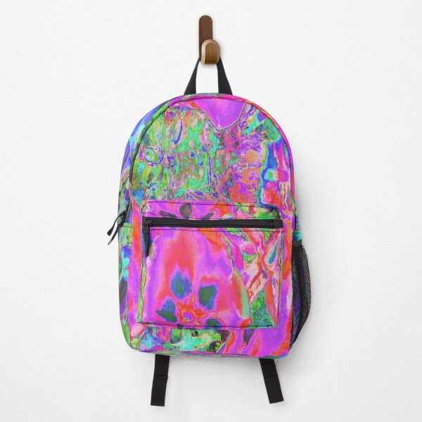 Item preview, Trippy Psychedelic Hot Pink and Purple Flowers designed and sold by myrubiogarden.