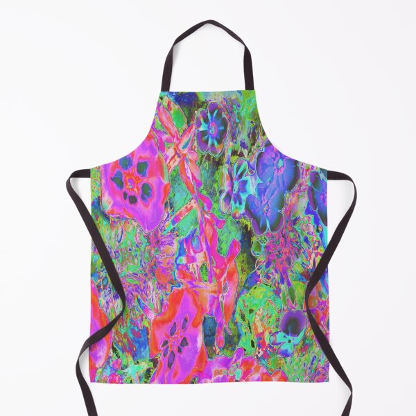 Item preview, Trippy Psychedelic Hot Pink and Purple Flowers designed and sold by myrubiogarden.