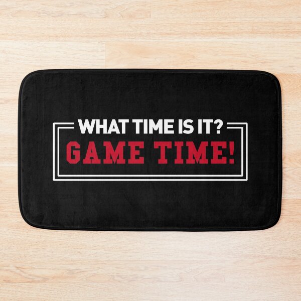 Item preview, What Time Is It? Game Time! (Quote - White and Red) designed and sold by FilipeFerreira.