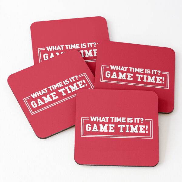 Item preview, What Time Is It? Game Time! (Quote - Red BG) designed and sold by FilipeFerreira.
