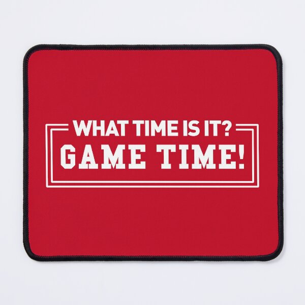 Item preview, What Time Is It? Game Time! (Quote - Red BG) designed and sold by FilipeFerreira.