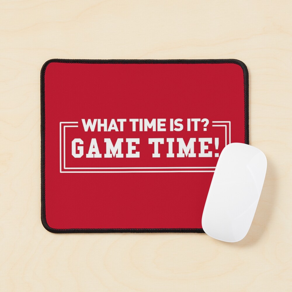 What Time Is It? Game Time! (Quote - Red BG)