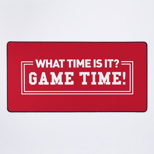 Item preview, What Time Is It? Game Time! (Quote - Red BG) designed and sold by FilipeFerreira.