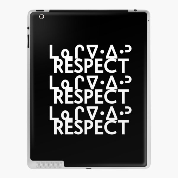 Respect ᒪᓇᒋᐁᐧᐃᐧᐣ Ojibwe Seven Teachings WAWEZHI CANADA iPad Skin
