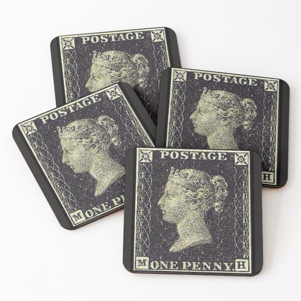 Item preview, Vintage Black One Penny Queen Victoria UK Postage Stamp. designed and sold by lduke47.