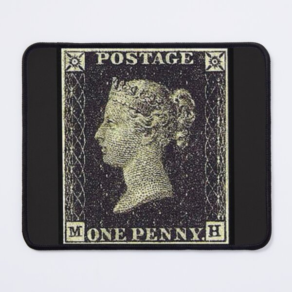 Item preview, Vintage Black One Penny Queen Victoria UK Postage Stamp. designed and sold by lduke47.