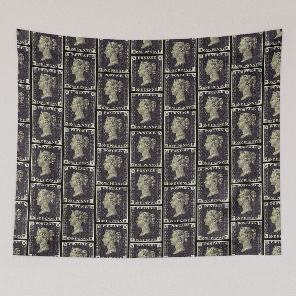 Item preview, Vintage Black One Penny Queen Victoria UK Postage Stamp. designed and sold by lduke47.