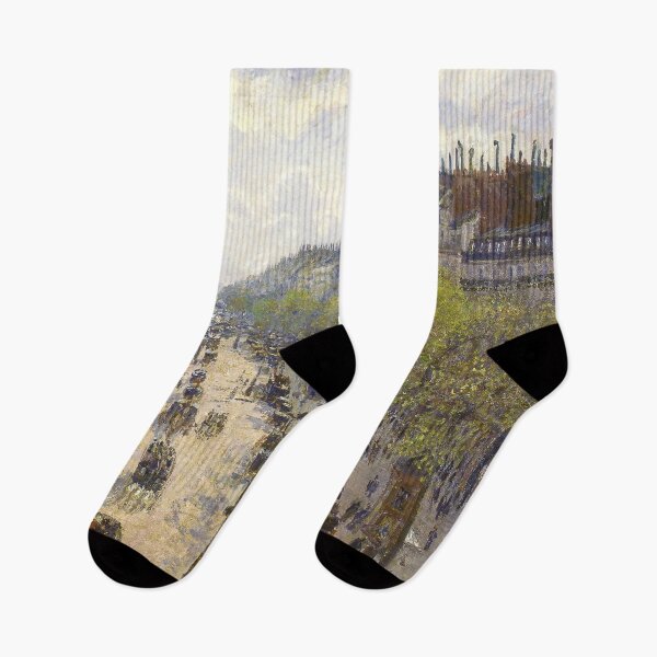 Item preview, Boulevard Montmartre, Spring by Camille Pissarro (1879) designed and sold by allhistory.