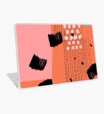 Clementine // Abstraktes Gekritzel Retro Laptop Folie