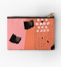 Clementine // Abstract Scribble Retro Studio Pouch
