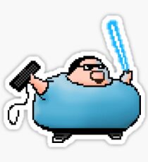 Boogie Warrior Pixels Sticker
