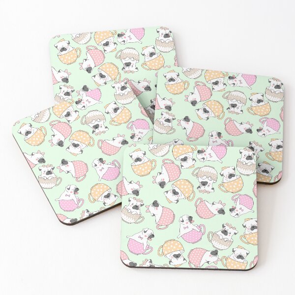 Item preview, Pugs and Teacups designed and sold by GreenStardust.