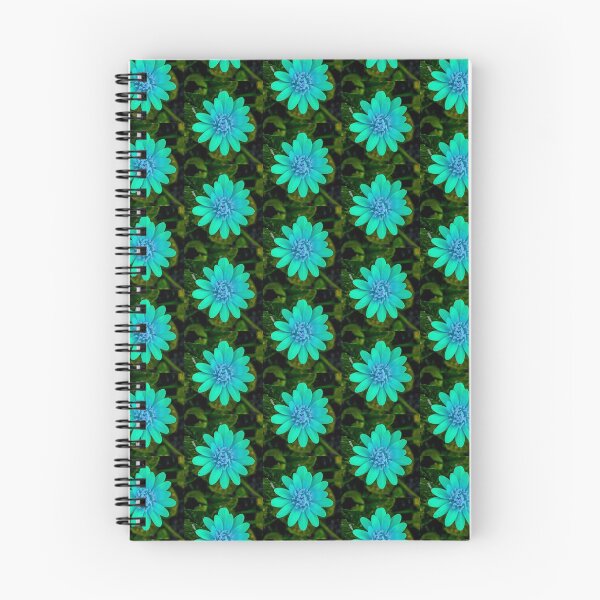 Item preview, Blue flower green background designed and sold by cizito.