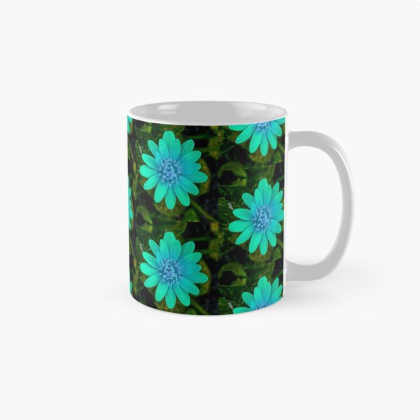 Item preview, Blue flower green background designed and sold by cizito.