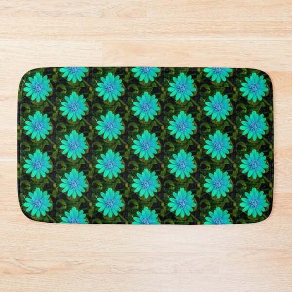 Item preview, Blue flower green background designed and sold by cizito.