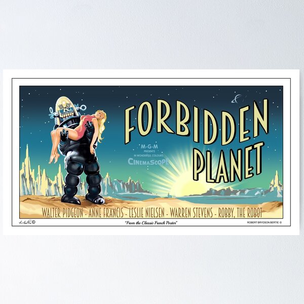 Forbidden Planet (French) print by Vintage Entertainment Collection