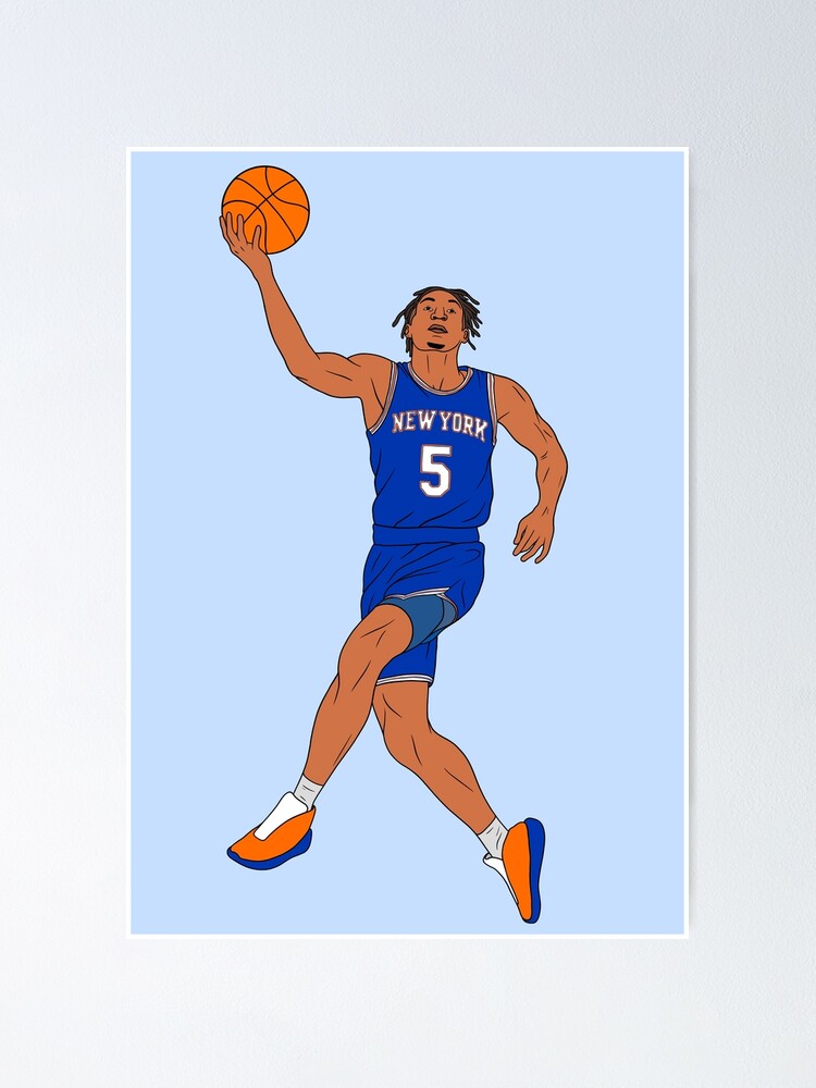 Rinkha Obi Toppin Basketball Paper Poster Knicks 2 Women's T-Shirt