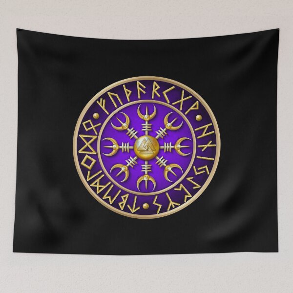 Item preview, Norse Aegishjalmur Runes - Purple designed and sold by Naumaddic Arts.