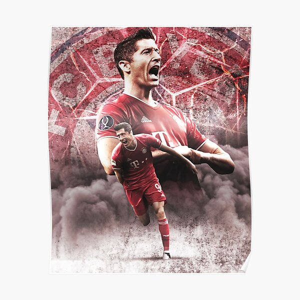 Tapete Robert Lewandowski Kunst Poster