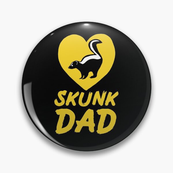 Item preview, Skunk Dad Heart for Skunk Lovers, Yellow designed and sold by Mochi-Merch.