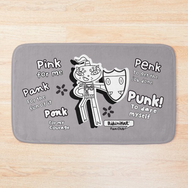 Item preview, Punk Rock Black and White BikiniKat Pink Pank Ponk Pank Punk out! designed and sold by BikiniKat.