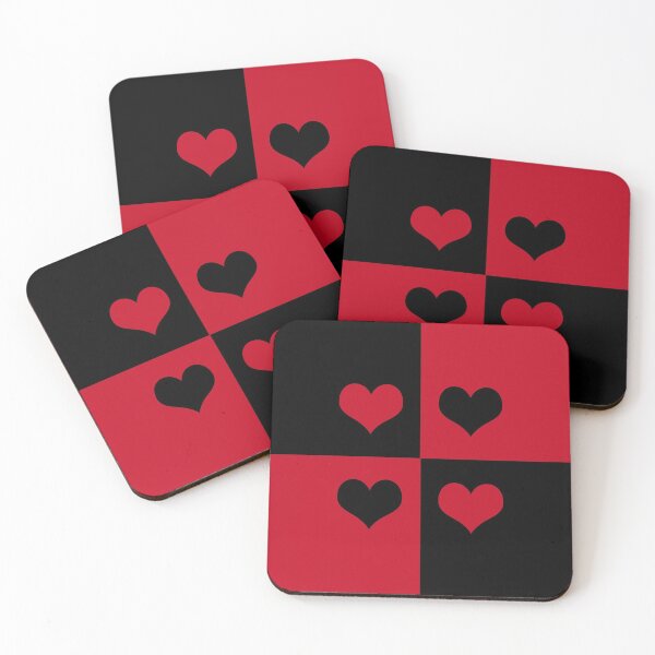 Item preview, Black and Red color heart pattern designed and sold by ace20xd6.