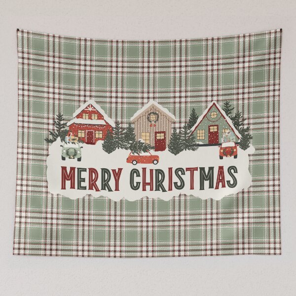 Artikelvorschau, Vintage Weihnachtsnachbarschaft und Plaid entworfen und verkauft von moosemtndesign.
