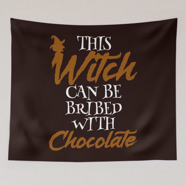 Item preview, This Witch Can Be Bribed With Chocolate. Trick or Treat!  designed and sold by Capiral Bucketlist.