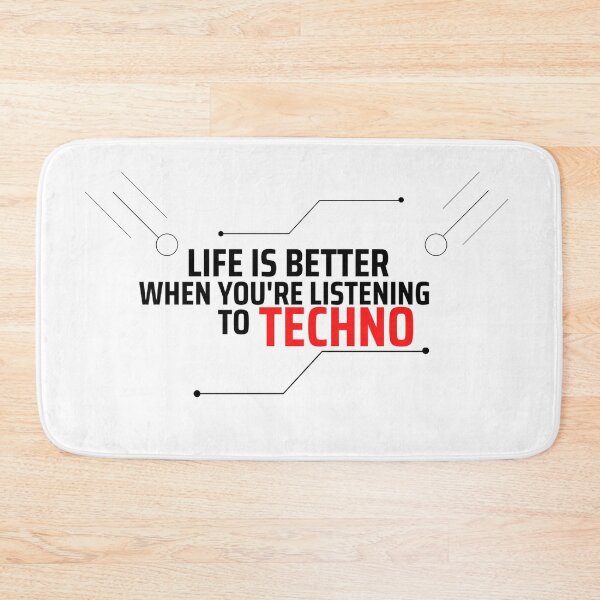 Item preview, life is better techno designed and sold by Artycreative1.