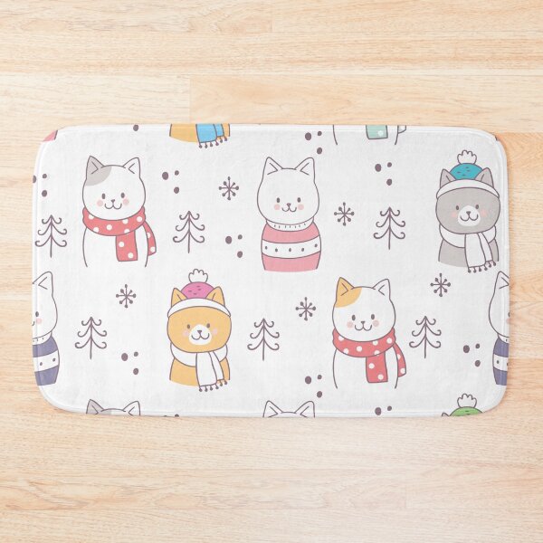 Item preview, Cats and Winter Print  designed and sold by Pinkmagenta.