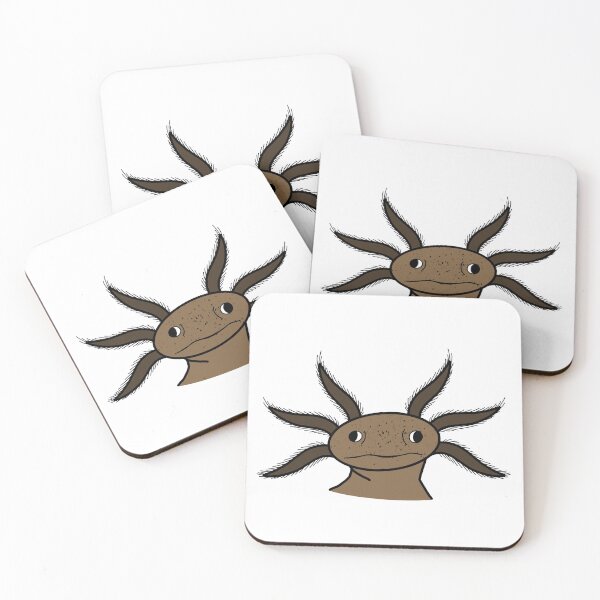 Item preview, Cute Axolotl (Brown Version) designed and sold by HeyJackItsSteve.