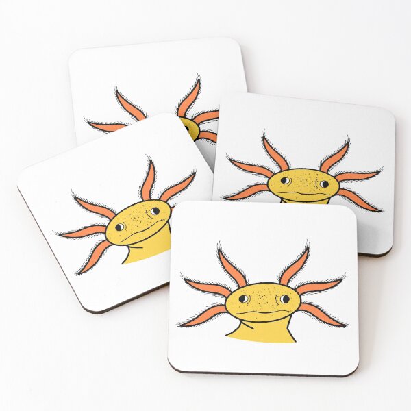 Item preview, Cute Axolotl (Yellow Version) designed and sold by HeyJackItsSteve.