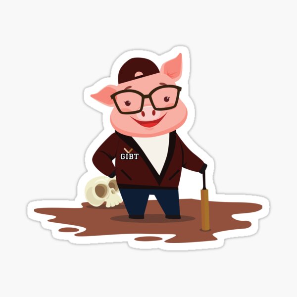 Cricket Pig Sticker