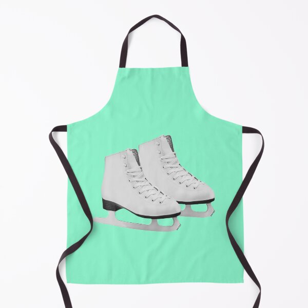 Item preview, Pair of Ice Skates Mint Green Background designed and sold by HoorayDesigns.