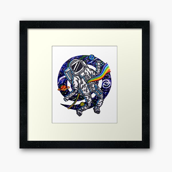 breaking free Art Print Saviour Skeleton deep sea 8x10 illustration.
