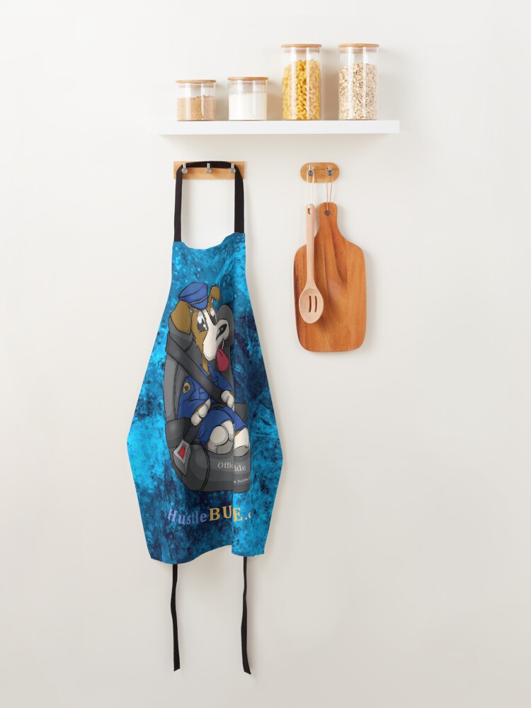 Alternate view of Hustle and Buckle with Officer Chuckle Apron