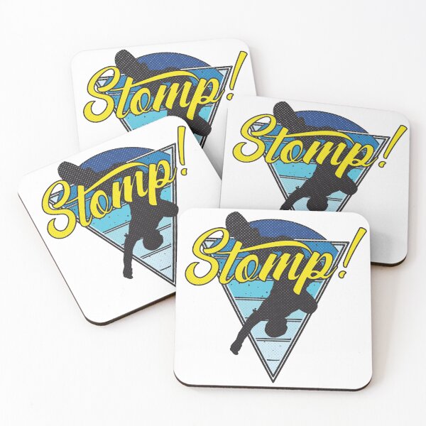 Item preview, Stomp! Retro Sunset Snowboarder designed and sold by JordanHolmes.