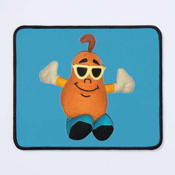 Item preview, Smiling Yellow Pear with Glasses on Blue BG designed and sold by LoloTrends.