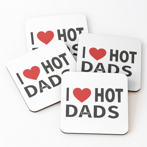 Item preview, I Love Hot Dads Sticker,t-shirt designed and sold by Momo Shop.